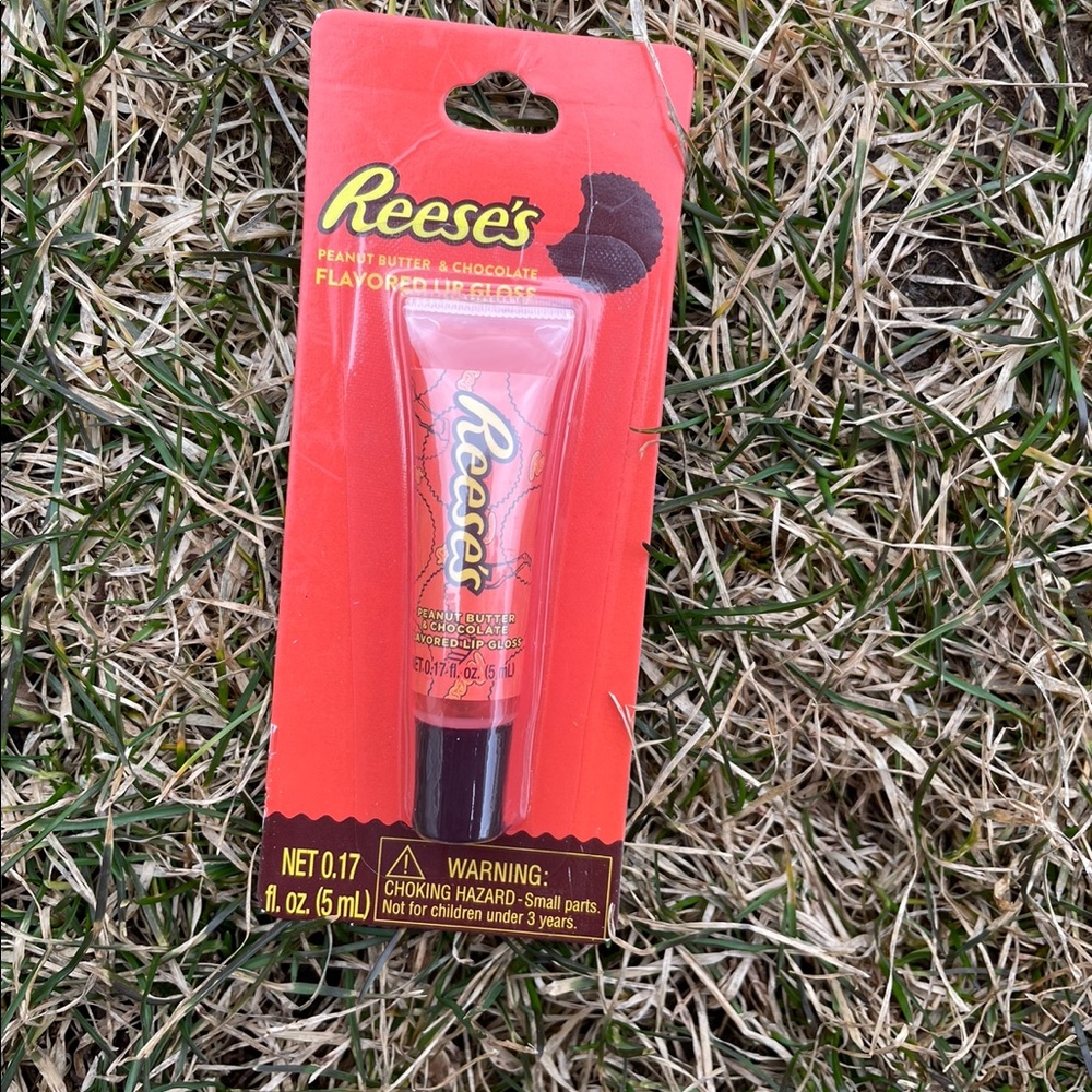 Reese penut butter and milk chocolate flavored lip gloss scented